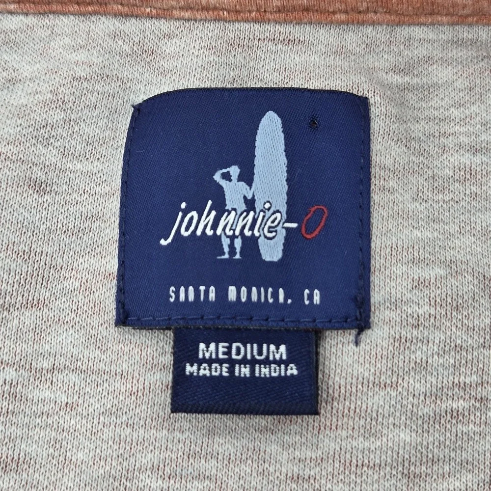 johnnie-O Sully 1/4 Zip Pullover‎ Men's Medium Burnt Orange Heathered
